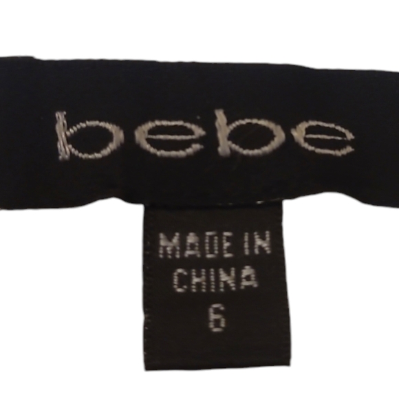 Belted Blazer Jacket 100% Silk by Bebe Cream Size 6 NWOT - Picture 14 of 14